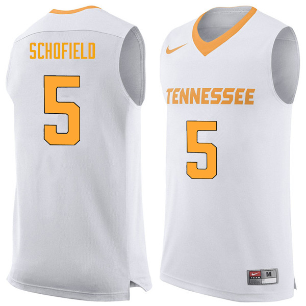 Men #5 Admiral Schofield Tennessee Volunteers College Basketball Jerseys Sale-White